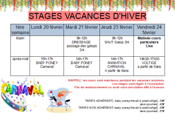 POGRAMME FEVRIER 2023